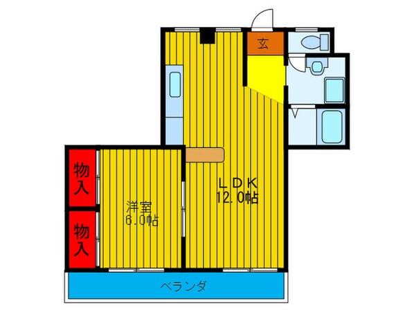 パ－クサイドブル－ムの物件間取画像